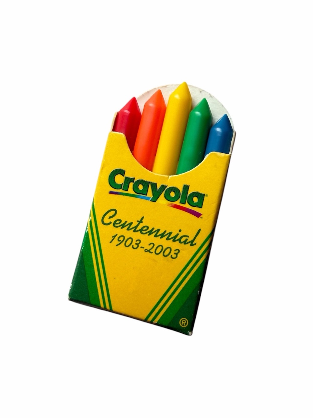 Crayola Centennial Mini Crayon Pack - Red, Orange, Yellow, Green, Blue